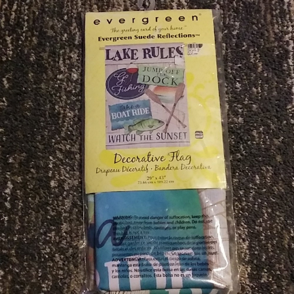 Evergreen Decorative Flag Lake Rules